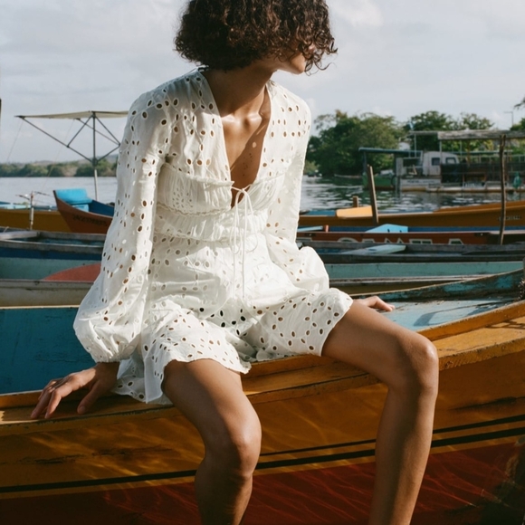 Zara Dresses & Skirts - Charming White Eyelet Kids Dress
